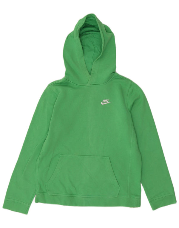 Джемпер с капюшоном Nike для мальчиков 13–14 лет, размер XL, зеленый хлопок