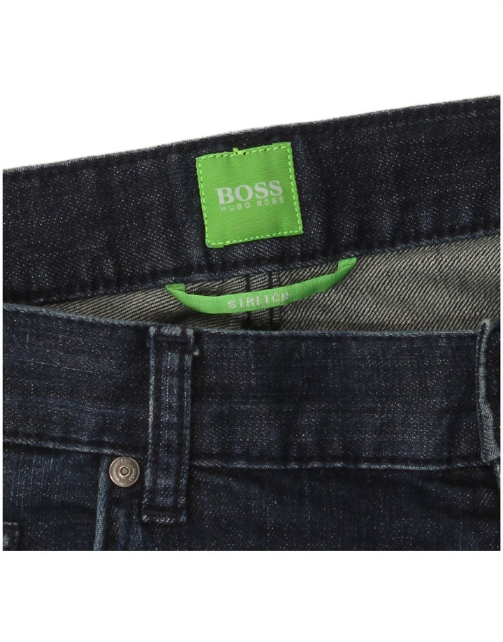 Мужские прямые джинсы HUGO BOSS W36 L32 темно-синие