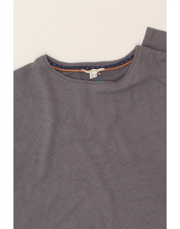 WHITE STUFF Womens Top Long Sleeve UK 10 Small Grey Viscose Vintage White Stuff and Second-Hand White Stuff from Messina Hembry 