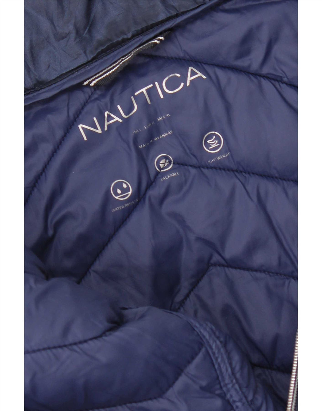 Женская стеганая куртка Nautica UK 18 XL Темно-синяя