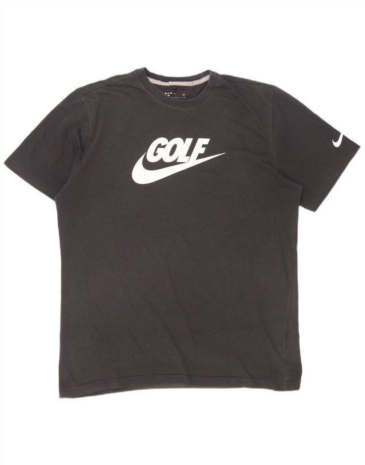 Мужская футболка с рисунком Nike, большая черная