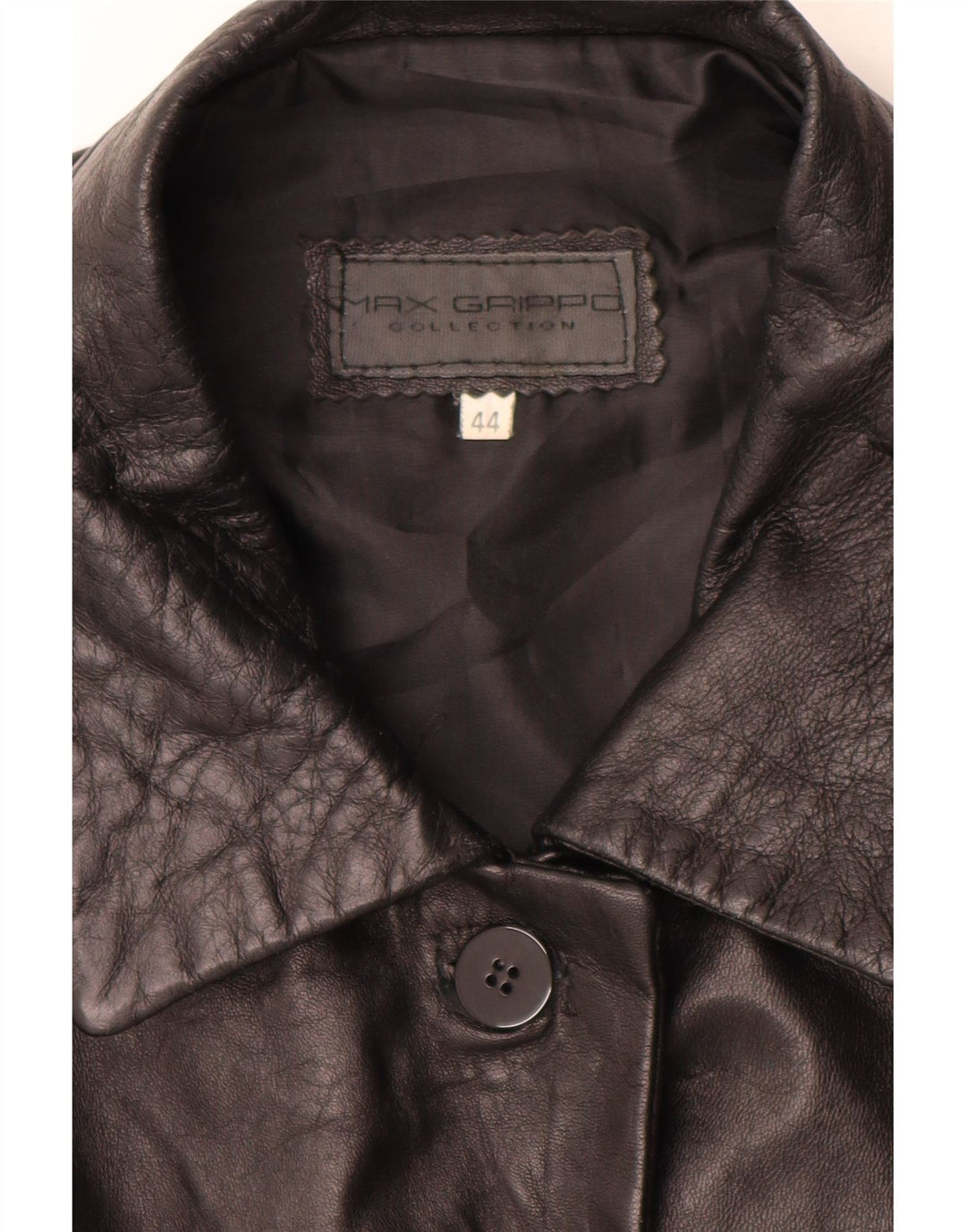Женская кожаная куртка Max Grippo EU 44 XL, черная кожа