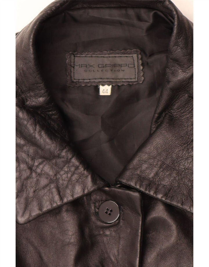 Женская кожаная куртка Max Grippo EU 44 XL, черная кожа