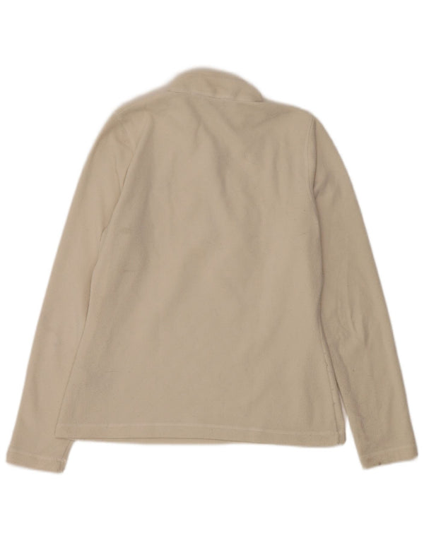 Женский флисовый джемпер с воротником на молнии The North Face UK 14, средний, белый цвет