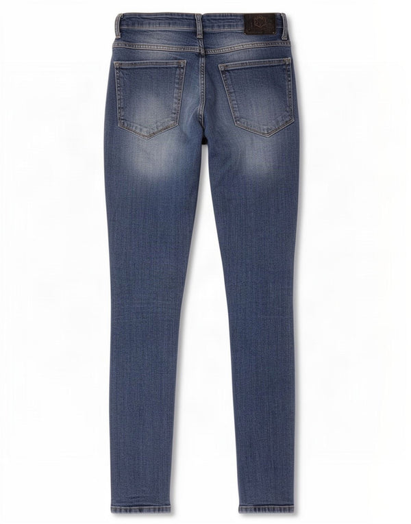 Мужские потертые джинсы скинни Zara EU 44, большие W34 L30, синие