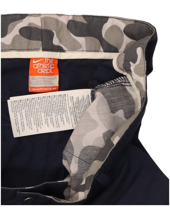 Мужские прямые брюки-чиносы Nike Medium W30 L29 темно-синие из полиэстера