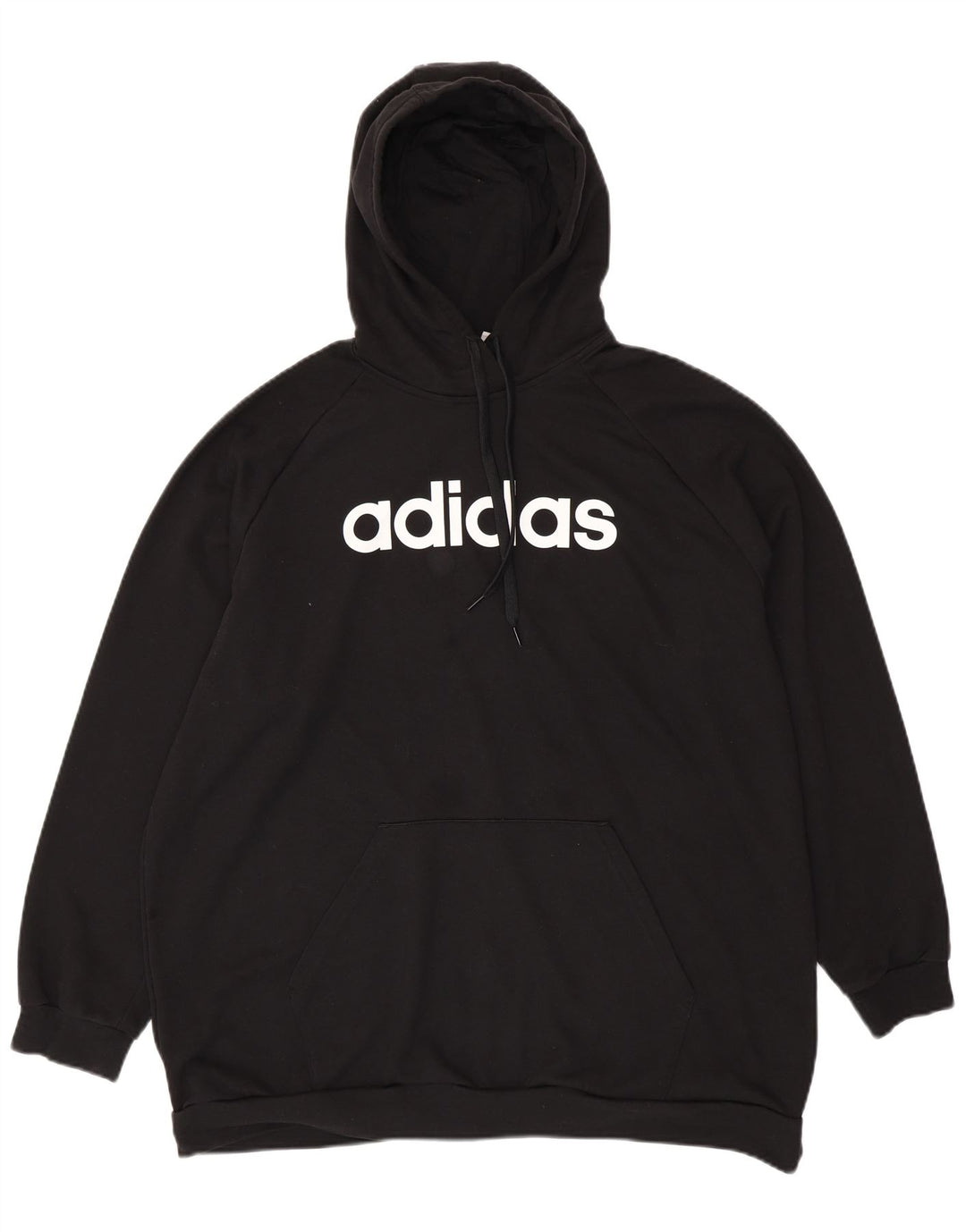 Женский джемпер с капюшоном ADIDAS UK 24/26 2XL, черный хлопок