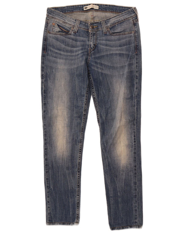 Женские джинсы скинни Levi's Demi Curve с низкой талией W29 L28, синий хлопок