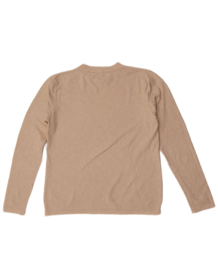 Женский джемпер с круглым вырезом Zara UK 10, маленький белый