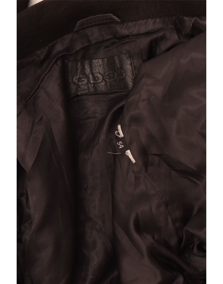 Мужская кожаная куртка VINTAGE UK 38 средний черный