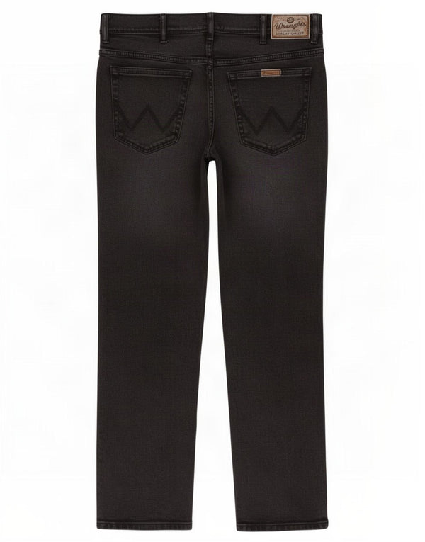 Мужские прямые джинсы Wrangler W36 L32, черный хлопок