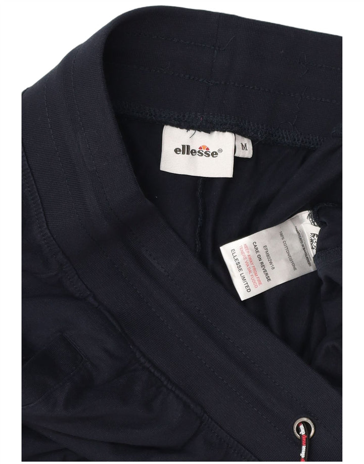 Мужские спортивные брюки Ellesse с графическим рисунком, джоггеры, средний темно-синий, хлопок