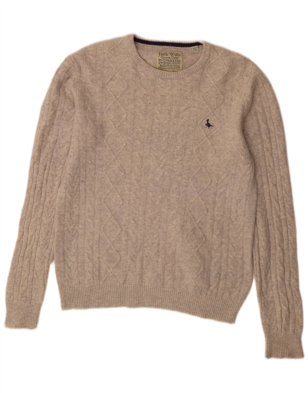 Мужской джемпер с круглым вырезом Jack Wills, средний серый