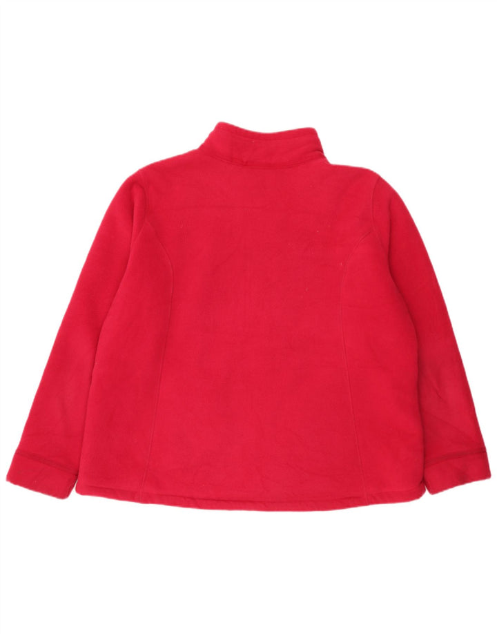Женская флисовая куртка Marks & Spencer UK 20 2XL, красный полиэстер