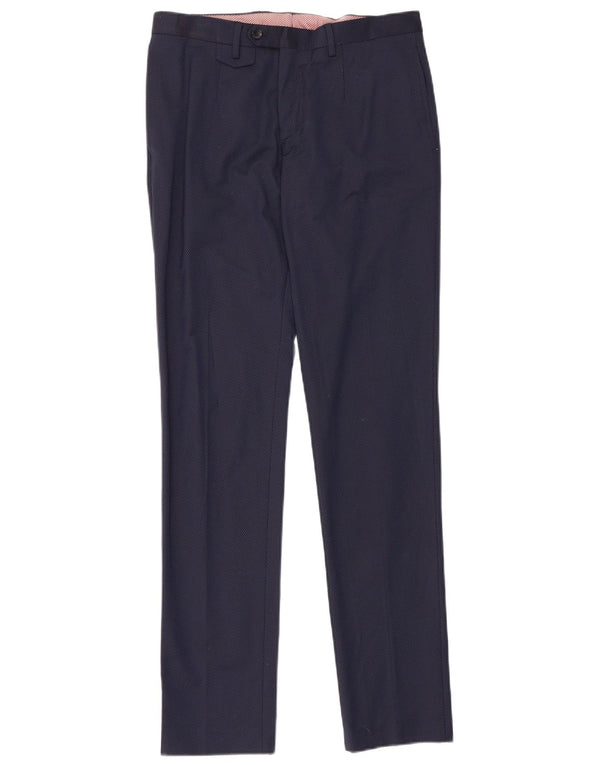 Мужские узкие повседневные брюки Zara EU 40 Medium W31 L34 Темно-синие хлопковые