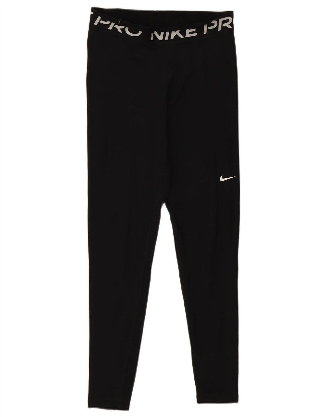 Женские леггинсы с рисунком Nike Dri Fit UK 12, средний черный, полиэстер