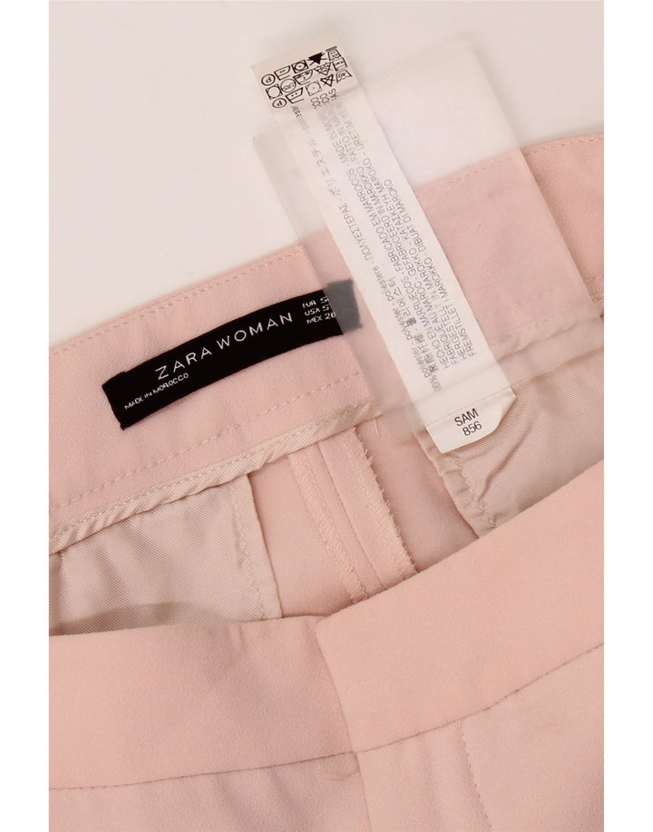 Женские узкие брюки чинос Zara, маленькие W27 L26, розовые, полиэстер