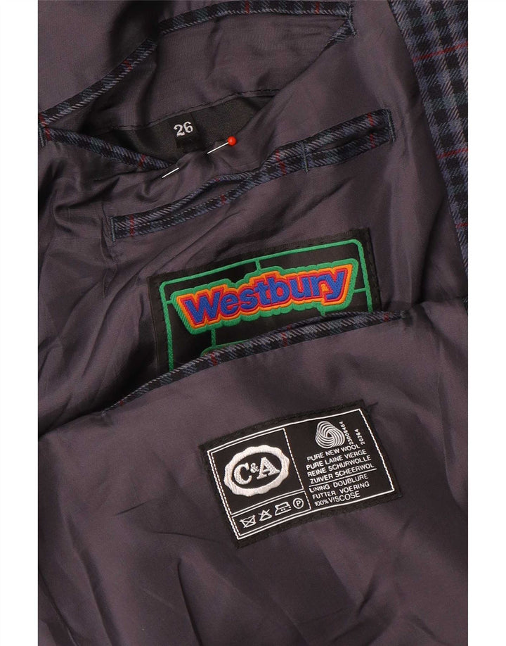 Мужской пиджак WESTBURY By C&A, Великобритания 38, средний темно-синий с узором «гусиные лапки»
