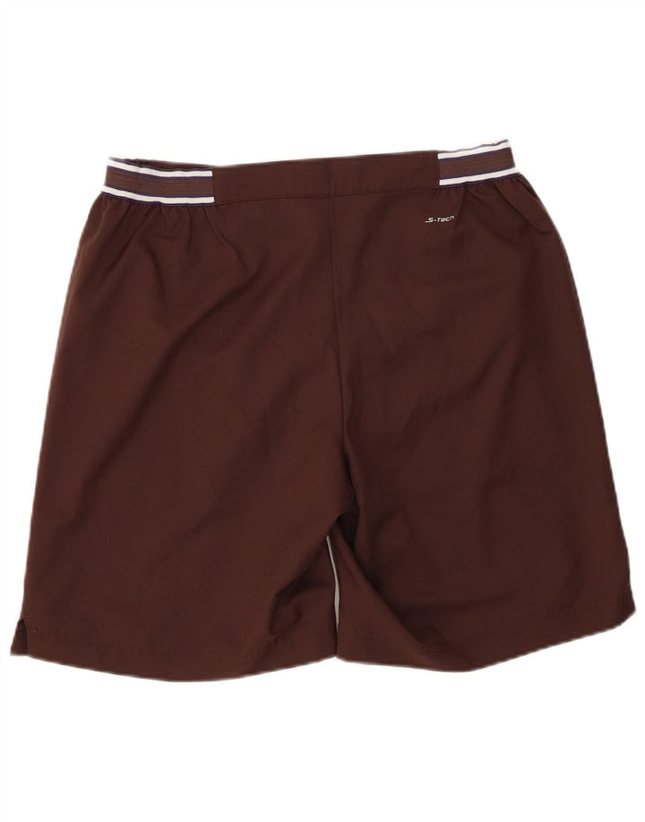 Мужские повседневные шорты Sergio Tacchini Medium W32 Коричневые из полиэстера