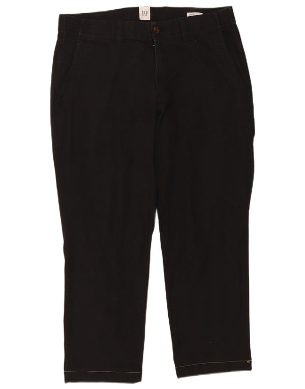 Мужские укороченные брюки-чиносы Gap W32 L25, черные, хлопковые
