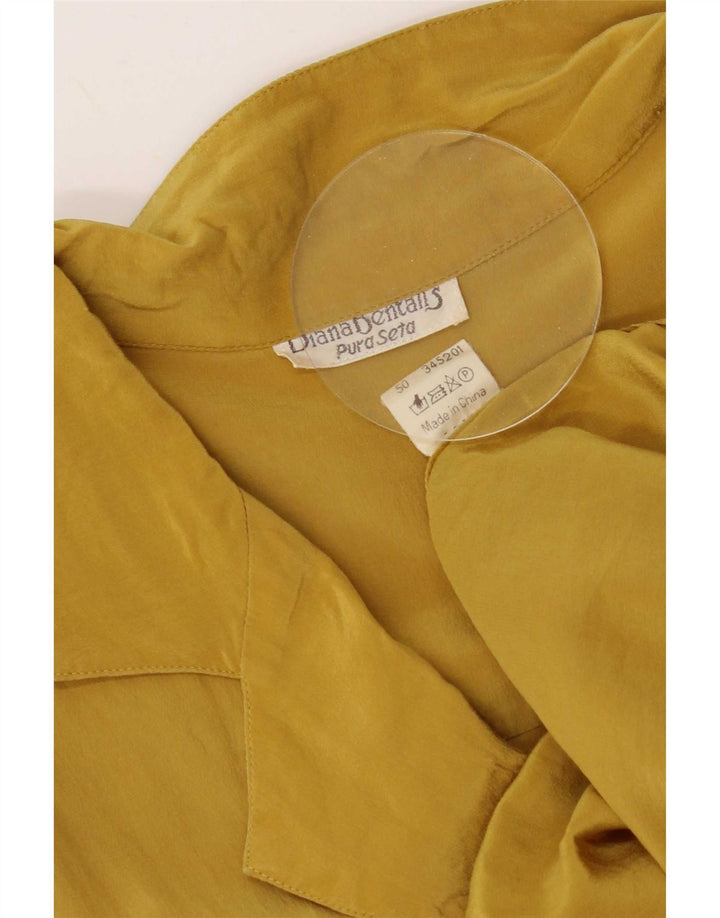 Женское платье прямого кроя Diana Bentall IT 50 XL, желтый шелк
