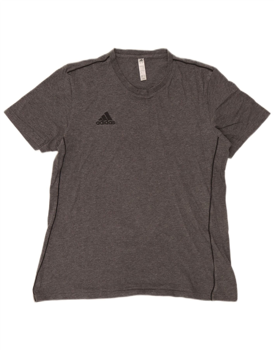 Мужская футболка Adidas Top среднего серого цвета из хлопка