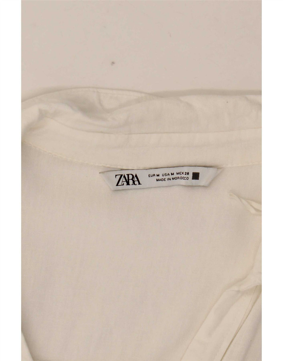 Женская рубашка оверсайз Zara UK 14, средний белый