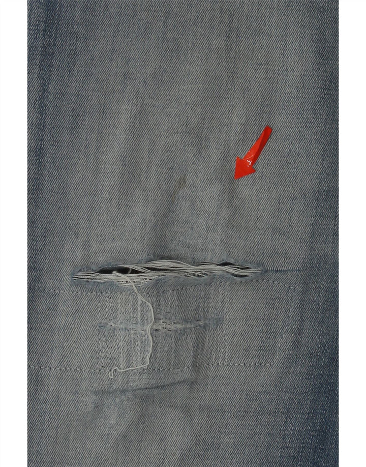 Мужские потертые прямые джинсы Wrangler Greensboro W33 L31, синий хлопок