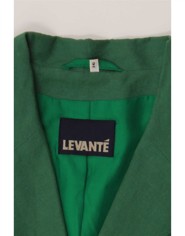 Женский пиджак Levante на 4 пуговицах, EU 36, маленький зеленый полиэстер
