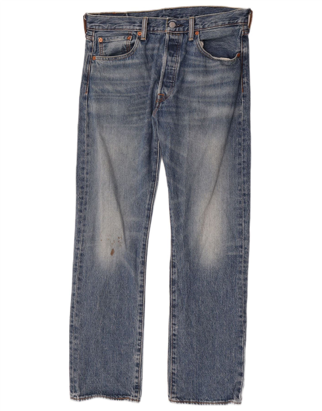 Мужские прямые джинсы Levi's 501 W33 L30 синие, хлопок