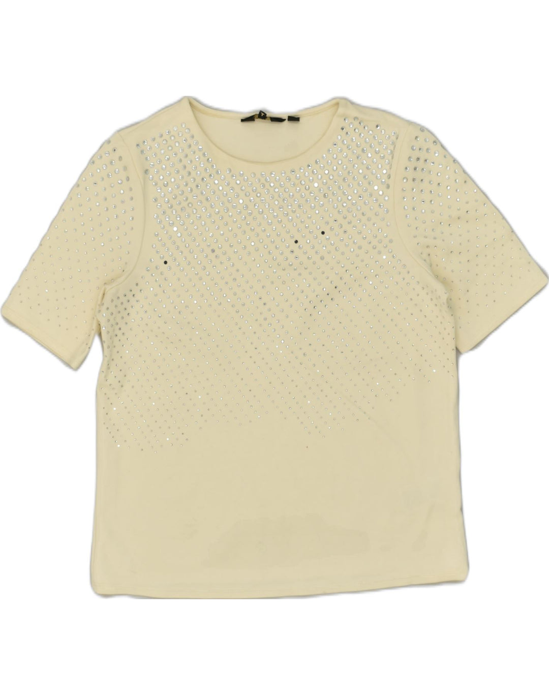 TED BAKER Womens Loose Fit Blouse Top Size 2 Small Beige Viscose | Vintage Ted Baker | Thrift | Second-Hand Ted Baker | Used Clothing | Messina Hembry 