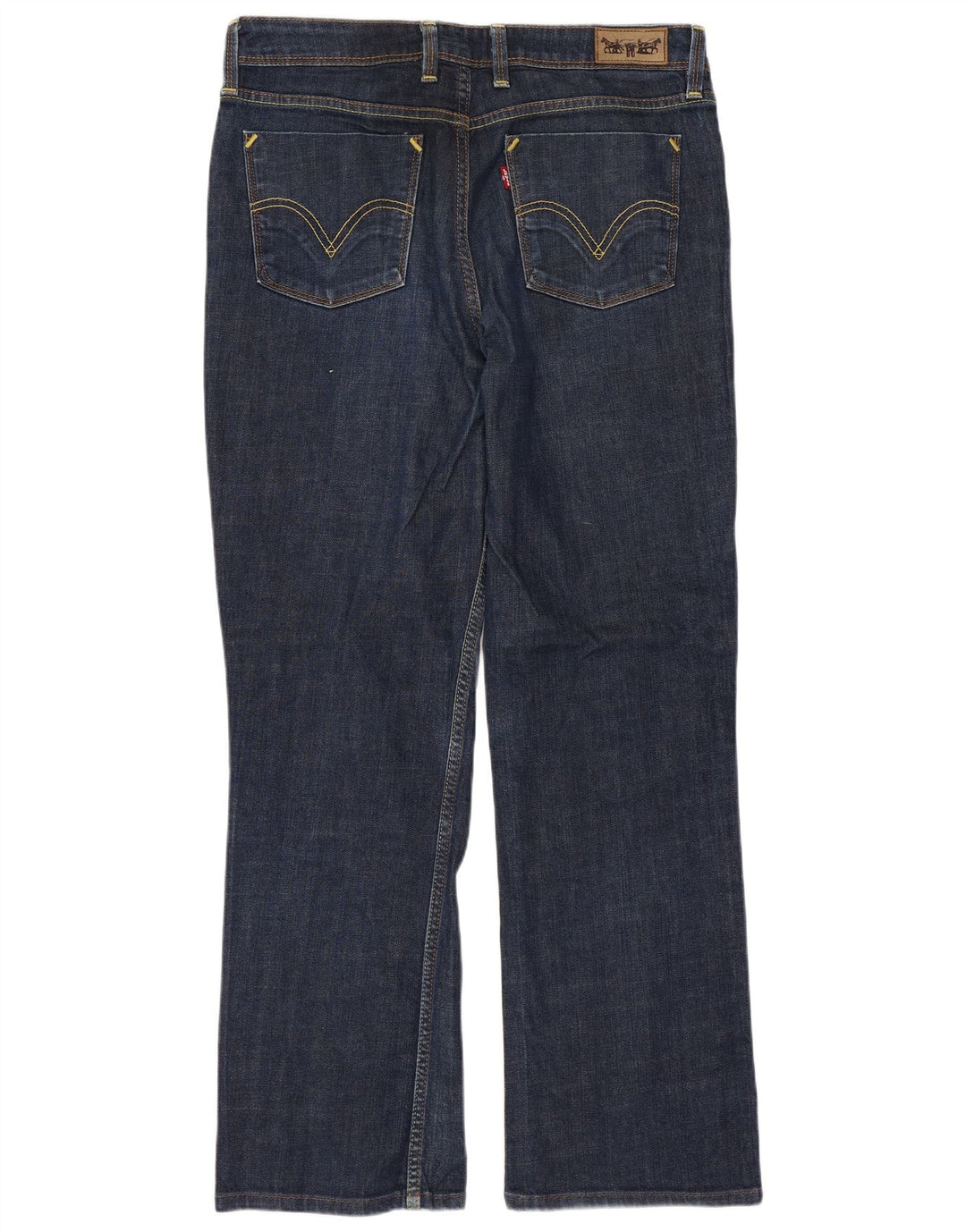 Женские прямые джинсы LEVI'S 627 W33 L29 Темно-синие, хлопок
