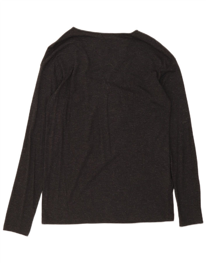 Женский топ Massimo Dutti с длинным рукавом UK 12, средний черный