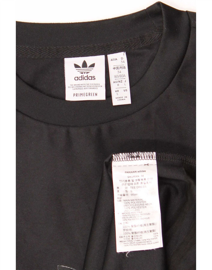 Женское платье-футболка оверсайз Adidas EU 34 XS, черный полиэстер