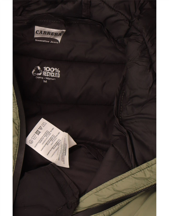 Женская утепленная куртка с капюшоном Carrera UK 14, средний хаки, полиамид