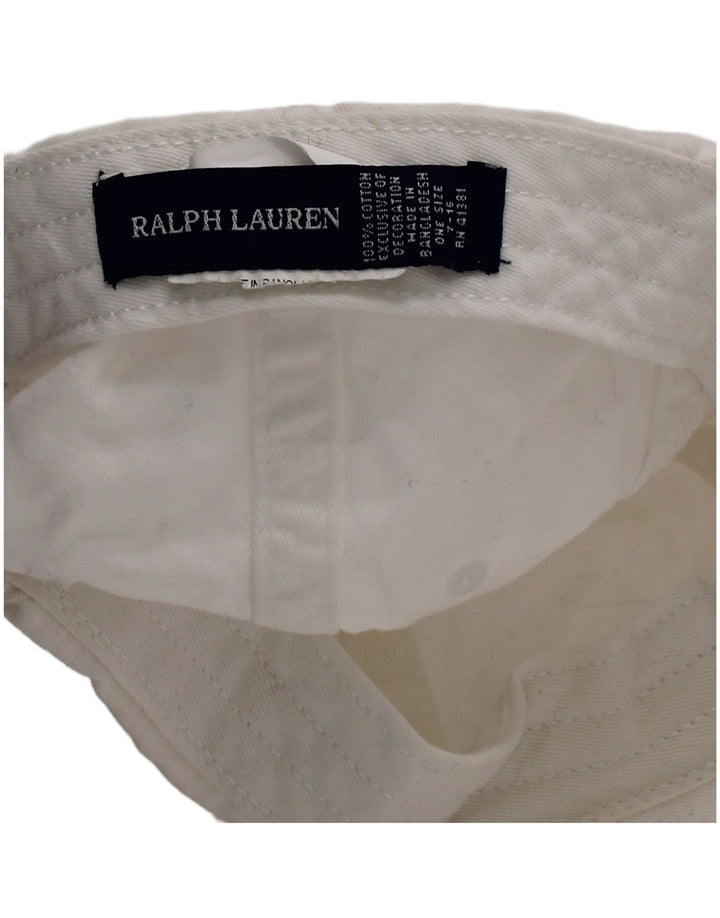 Бейсболка для мальчиков Ralph Lauren, один размер, белый хлопок