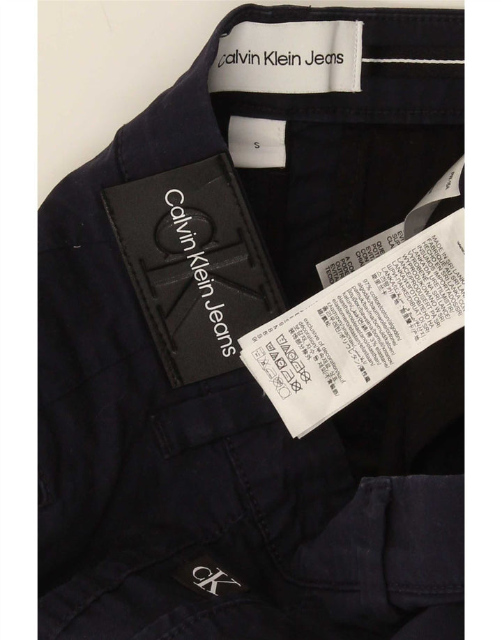 Мужские шорты чинос Calvin Klein, маленькие W30, темно-синие, хлопок