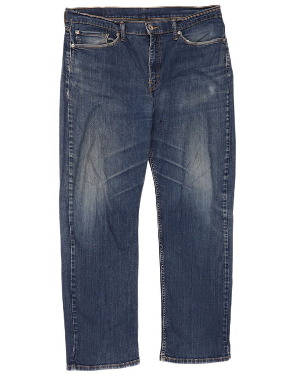 Мужские прямые джинсы Levi's 514 W36 L32 синие, хлопок