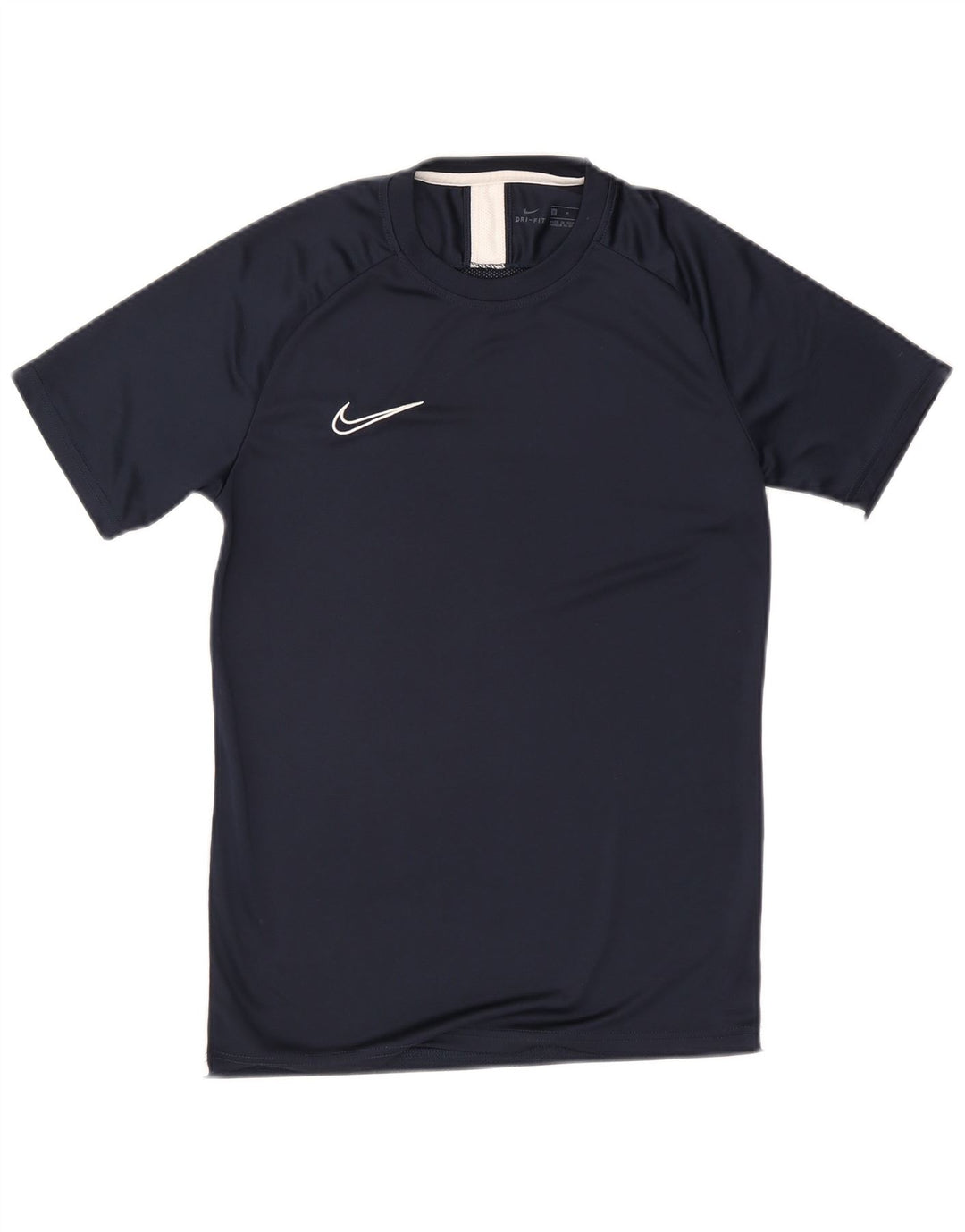 Мужская футболка Nike Dri Fit Верх среднего размера, темно-синий, полиэстер с цветными блоками