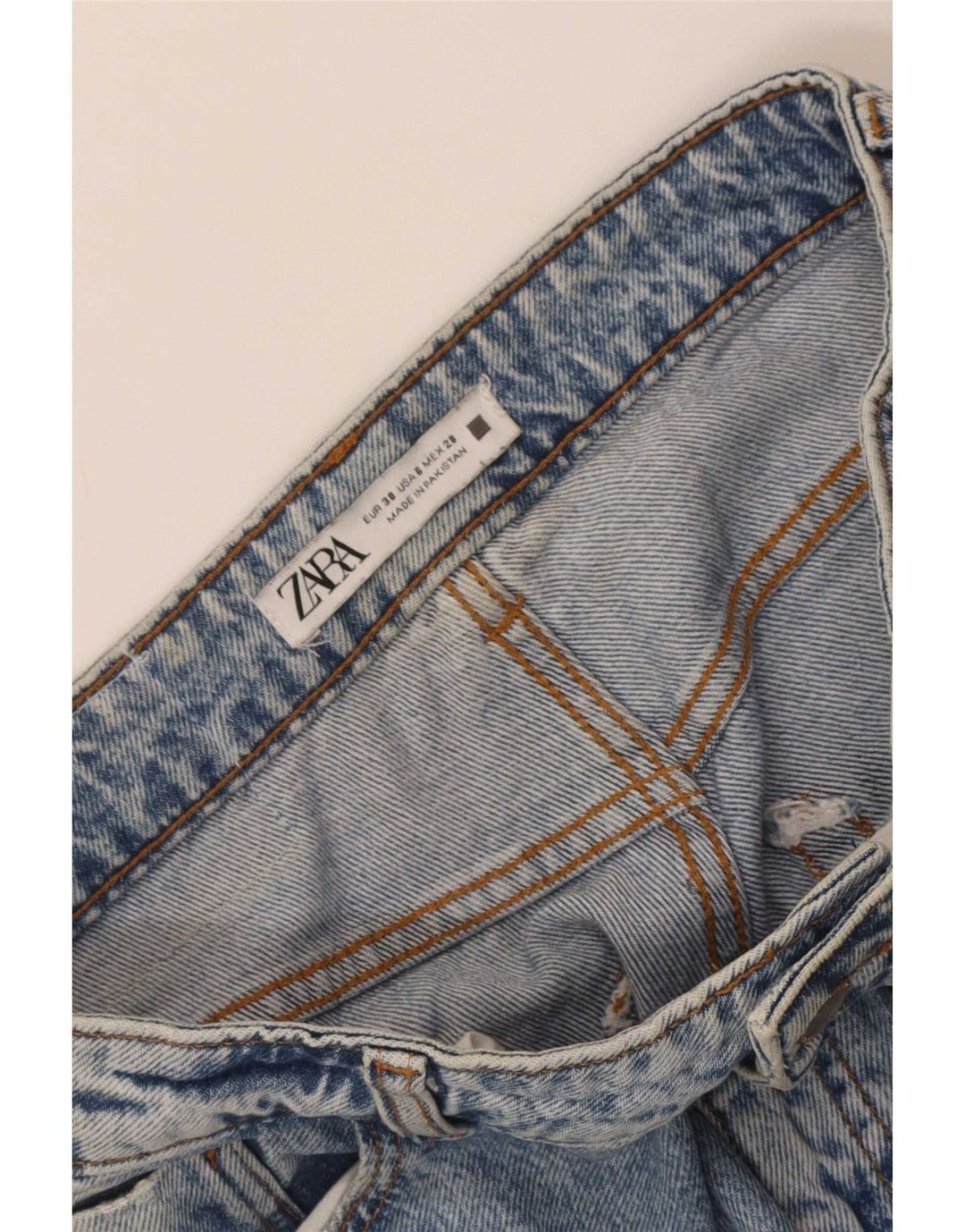 Женские зауженные джинсы Zara EU 38, маленькие W28 L27, синие