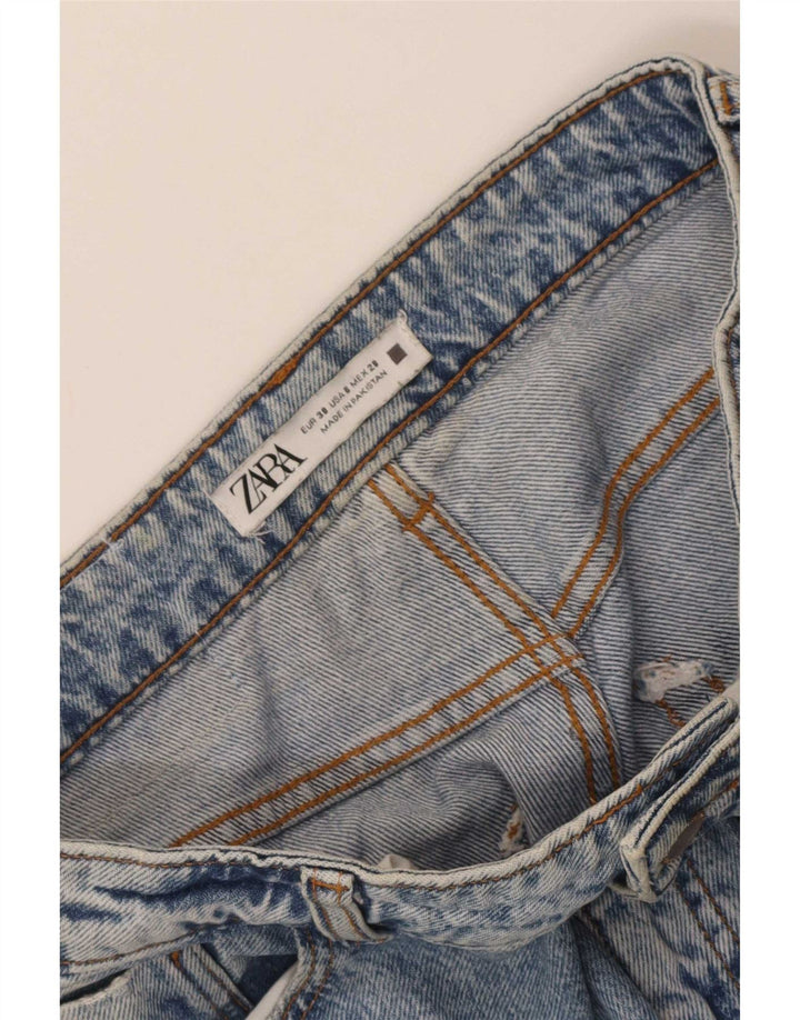 Женские зауженные джинсы Zara EU 38, маленькие W28 L27, синие