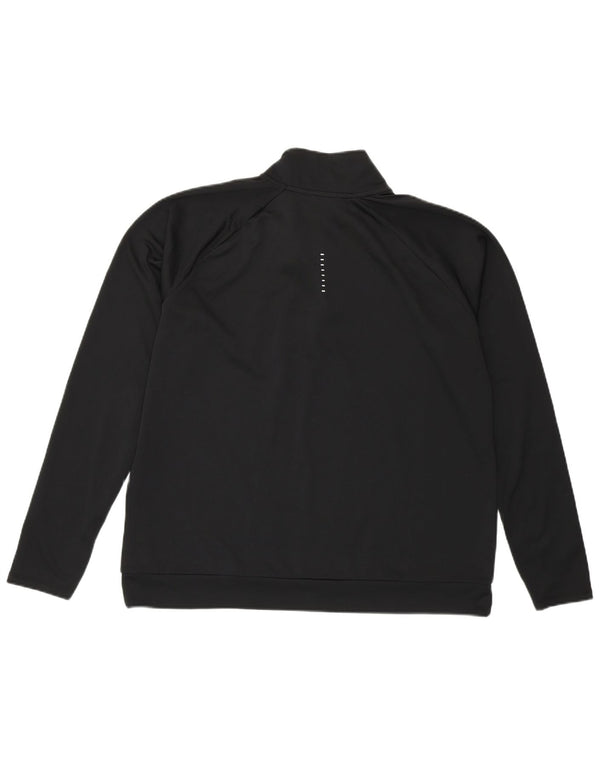 Женский спортивный пуловер с рисунком Nike Dri Fit UK 16, большой черный