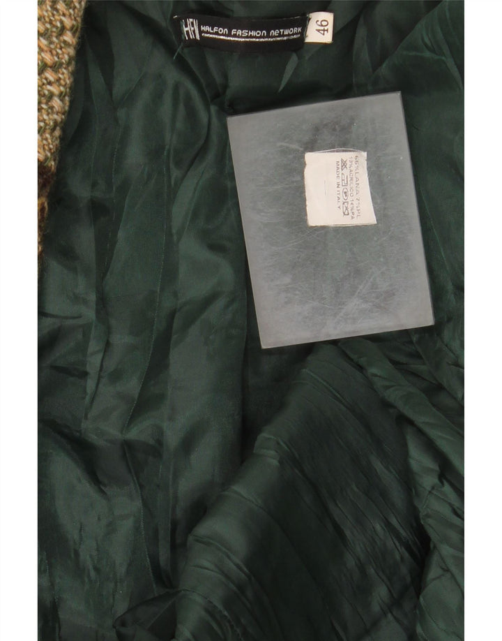 HALFON Женский пиджак на 2 пуговицах IT 46 Большой разноцветный пэчворк