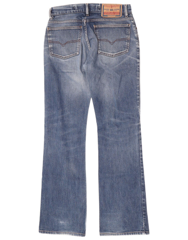 Женские потертые джинсы Diesel Bootcut W31 L33, синий хлопок