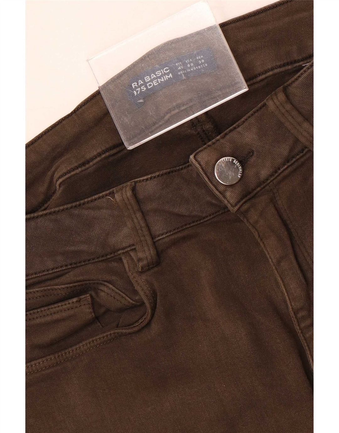 Женские джинсы скинни Zara EU 40 Medium W30 L27 Коричневые