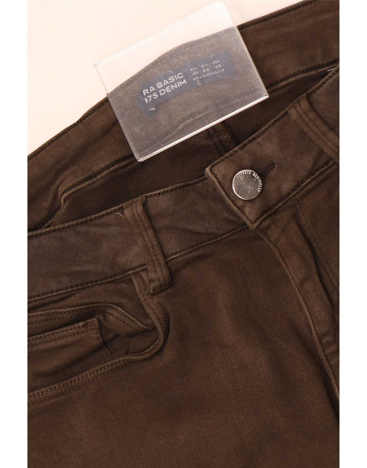 Женские джинсы скинни Zara EU 40 Medium W30 L27 Коричневые