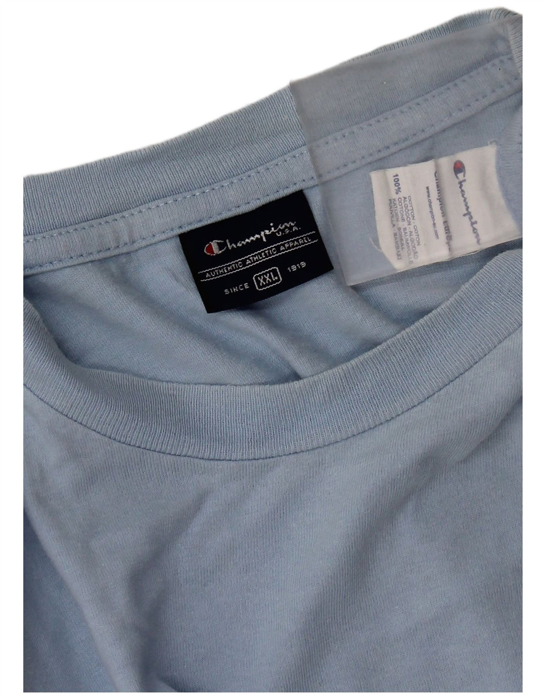 Мужская футболка Champion 2XL, синяя, хлопок