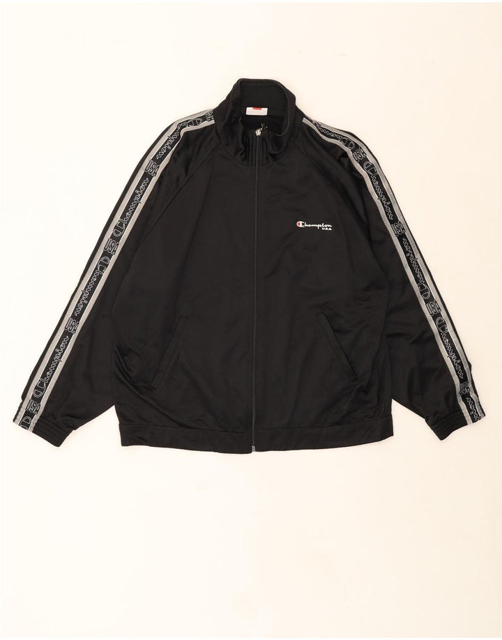 CHAMPION Mens Graphic Full Tracksuit Medium Black Polyester Vintage Champion and Second-Hand Champion from Messina Hembry 