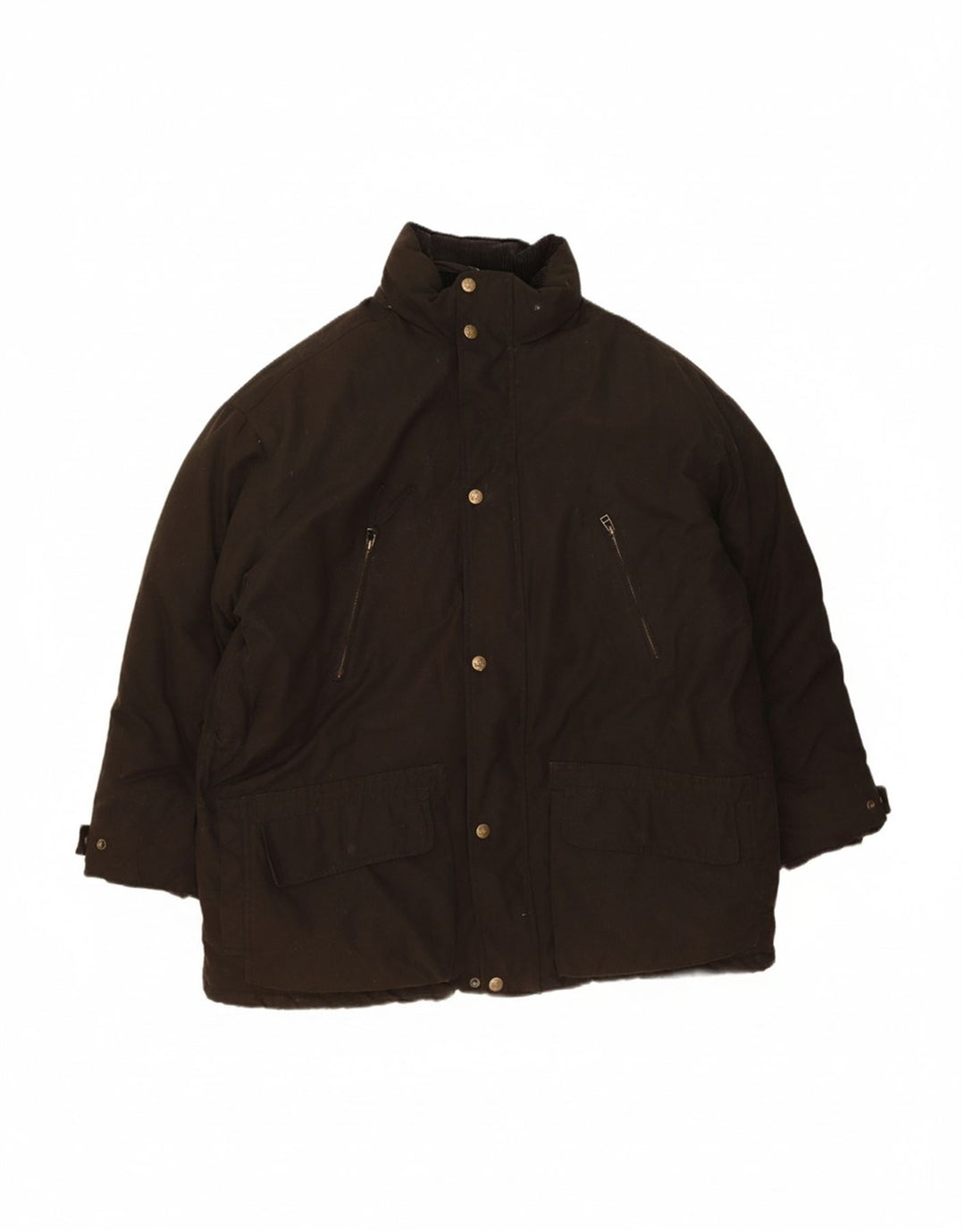 EDDIE BAUER Mens Padded Jacket UK 42 XL Black Polyester Winter