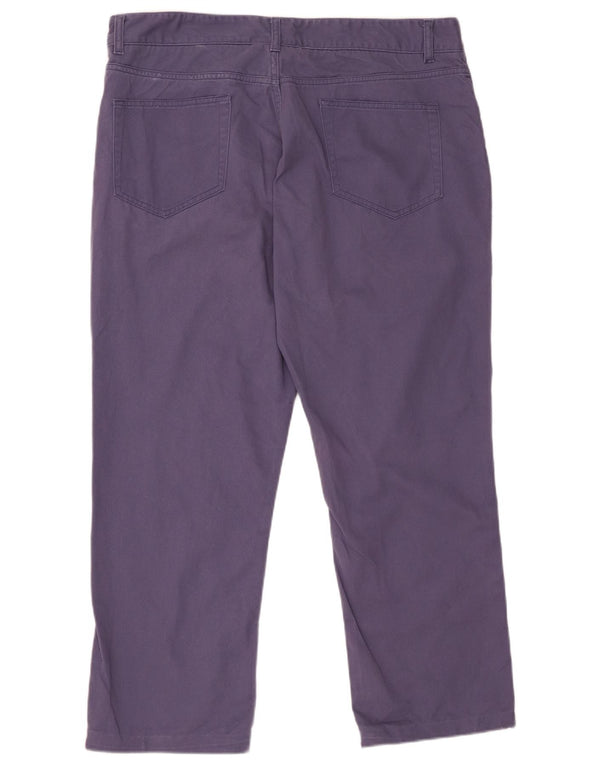 Crew Clothing Мужские прямые повседневные брюки W38 L27 Фиолетовый хлопок